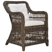 JEC- Arbor Dining Arm Chair in Twig, also in Seashell 26.25W 26.75D 34.5H AH 26.5 SH 18.75 w-cushion
