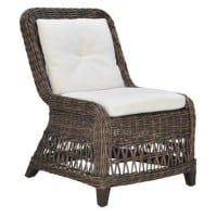 JEC- Arbor Dining Side Chair in Twig, also in Seashell 23.75W 26.75D 34.5H SH 18.75 w-cushion