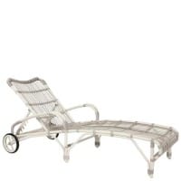 LUCY ADJUSTABLE CHAISE LOUNG in Crema Gris 27.75W 75.75L 34H